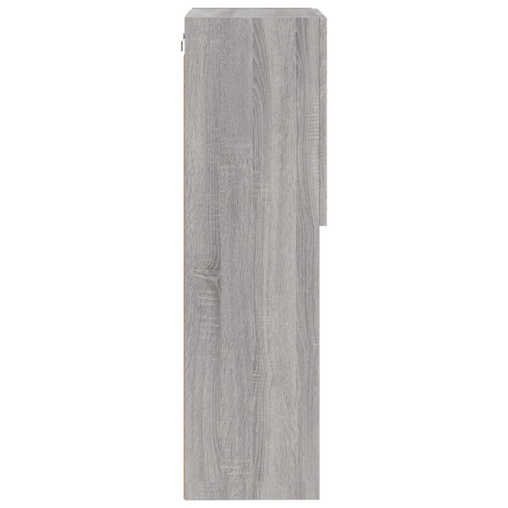 vidaXL Szafka TV z LED, szary dąb sonoma, 40,5x30x102 cm