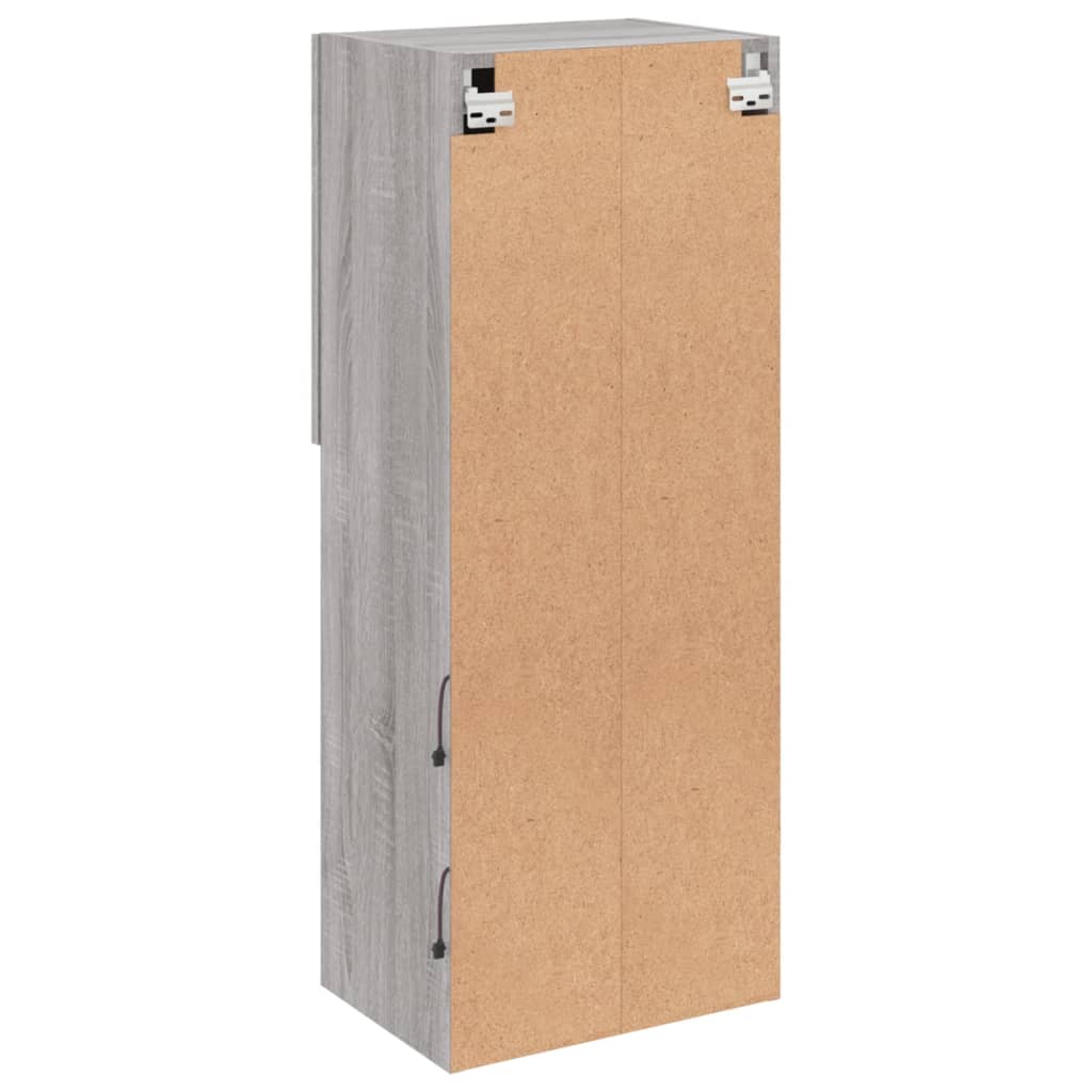 vidaXL Szafka TV z LED, szary dąb sonoma, 40,5x30x102 cm