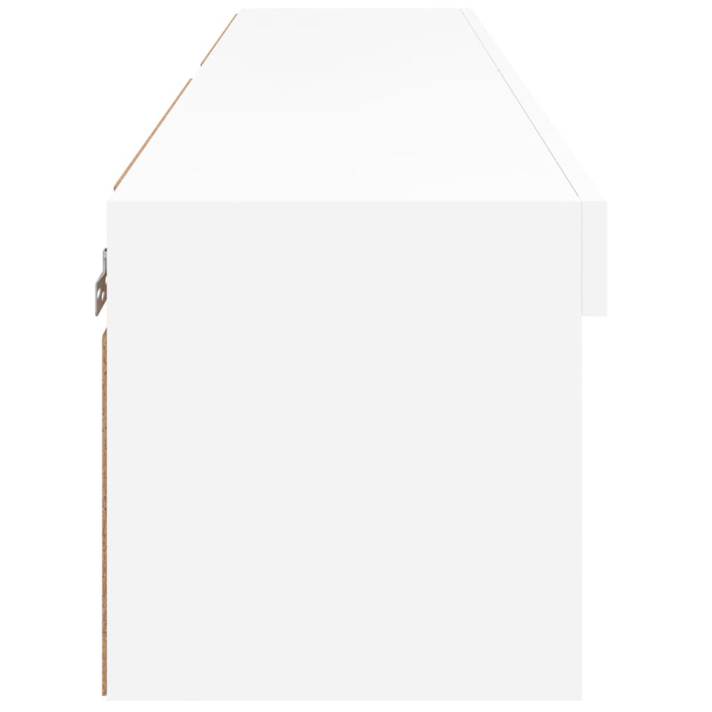 vidaXL Szafki pod TV, z oświetleniem LED, 2 szt., białe, 60x30x30 cm
