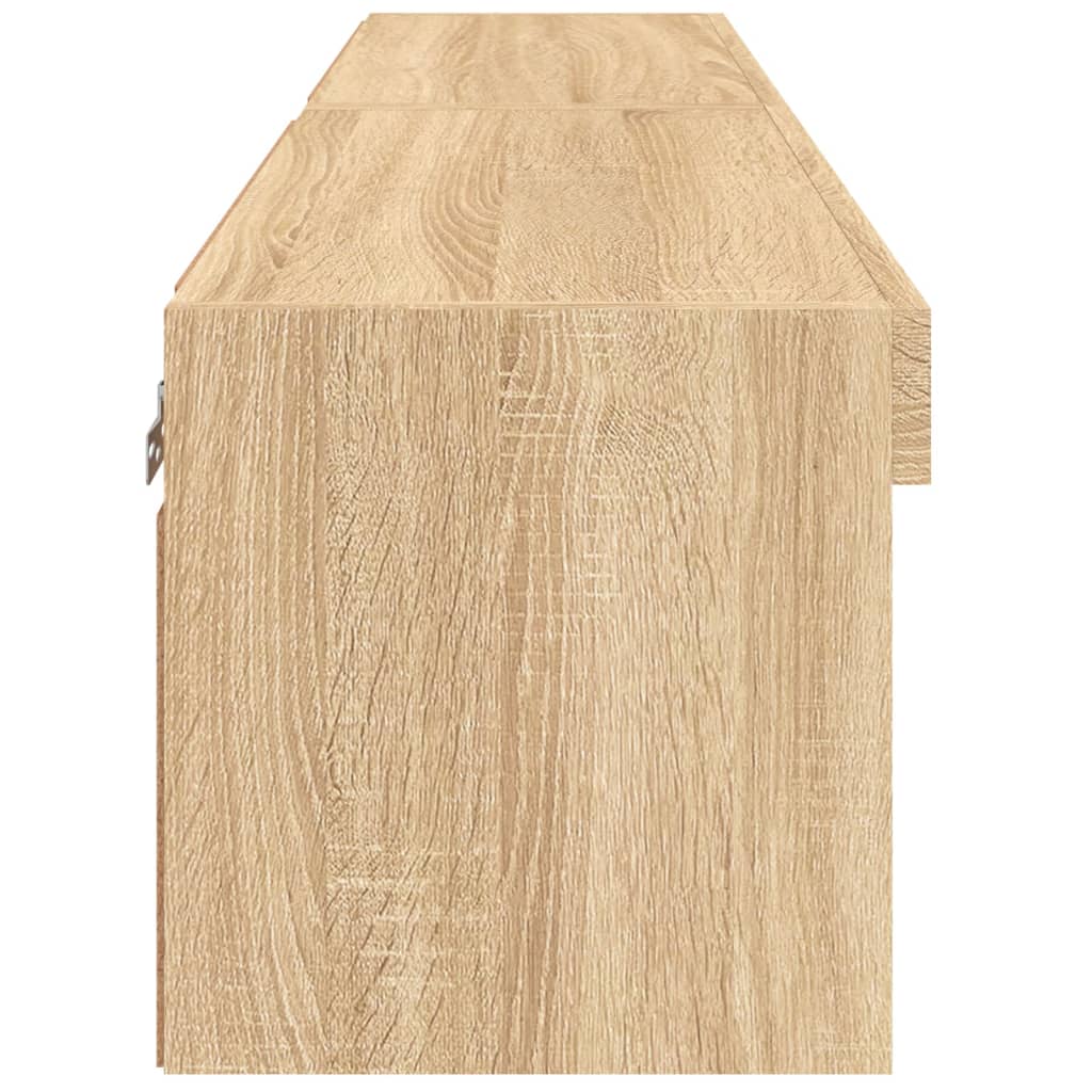 vidaXL Szafki pod TV, z LED, 2 szt., kolor dąb sonoma, 60x30x30 cm