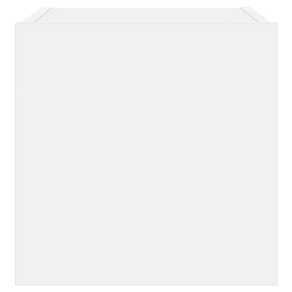 vidaXL Ścienna szafka TV z LED, biała, 30,5x35x30 cm