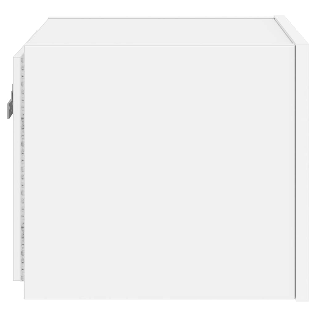 vidaXL Ścienne szafki TV z LED, 2 szt., białe, 30,5x35x30 cm