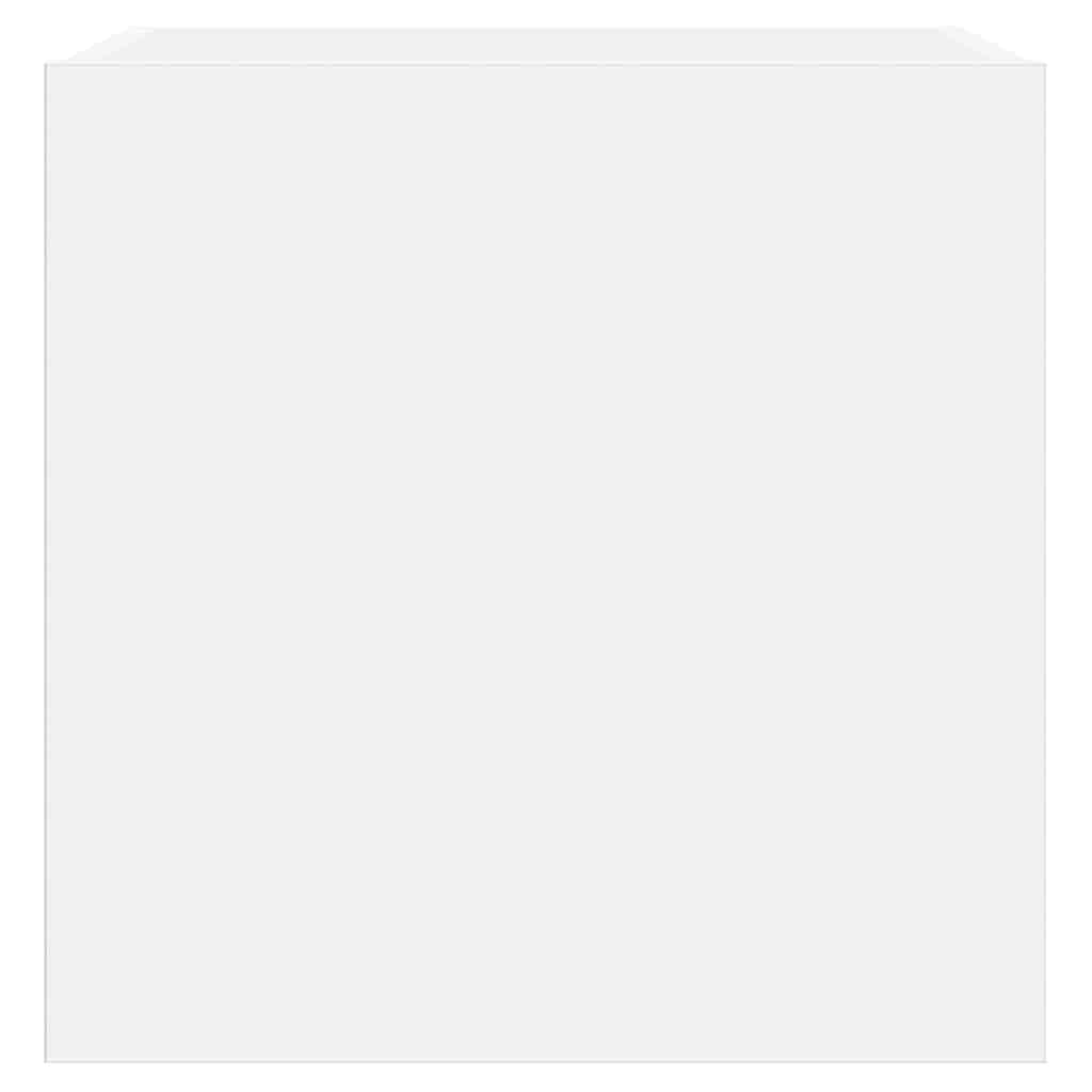 vidaXL Ścienna szafka TV z LED, biała, 40,5x35x40 cm