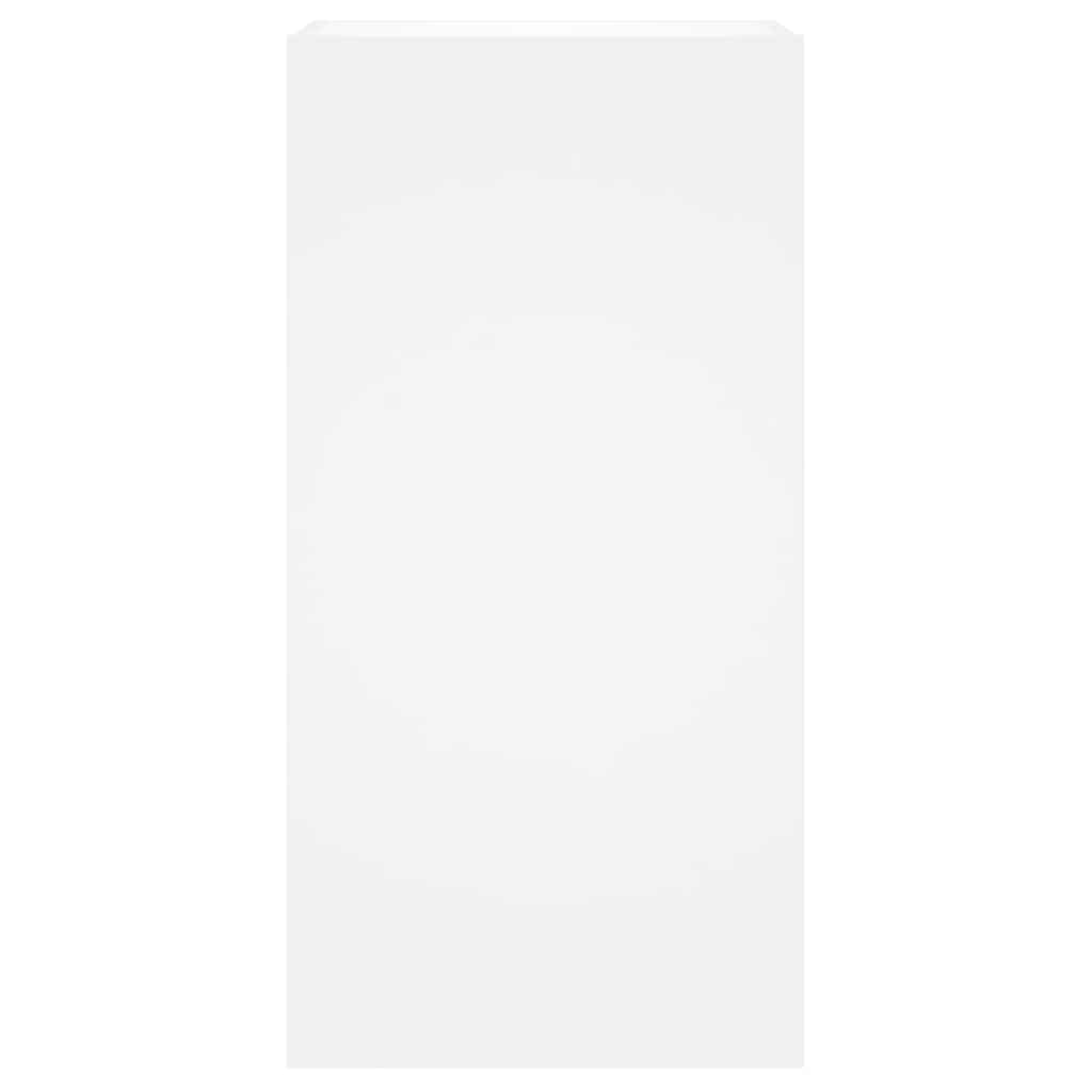 vidaXL Ścienna szafka TV z LED, biała, 40,5x35x80 cm