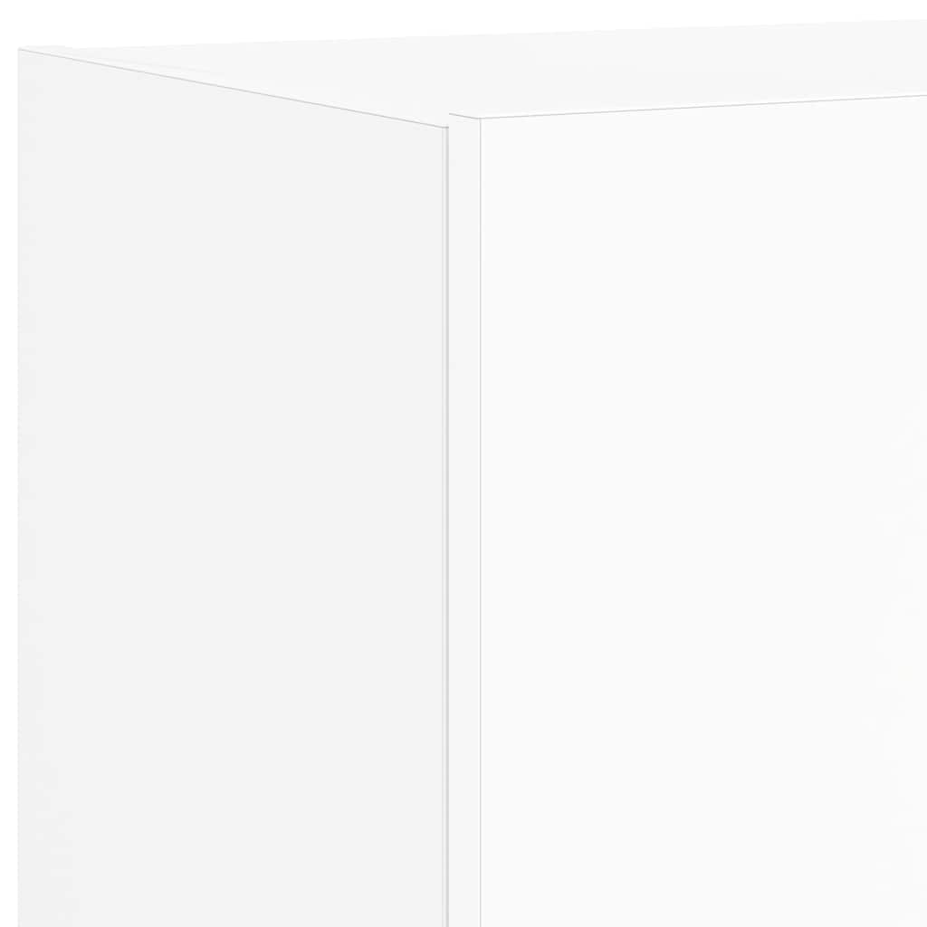vidaXL Ścienne szafki TV z LED, 2 szt., białe, 80x35x31 cm