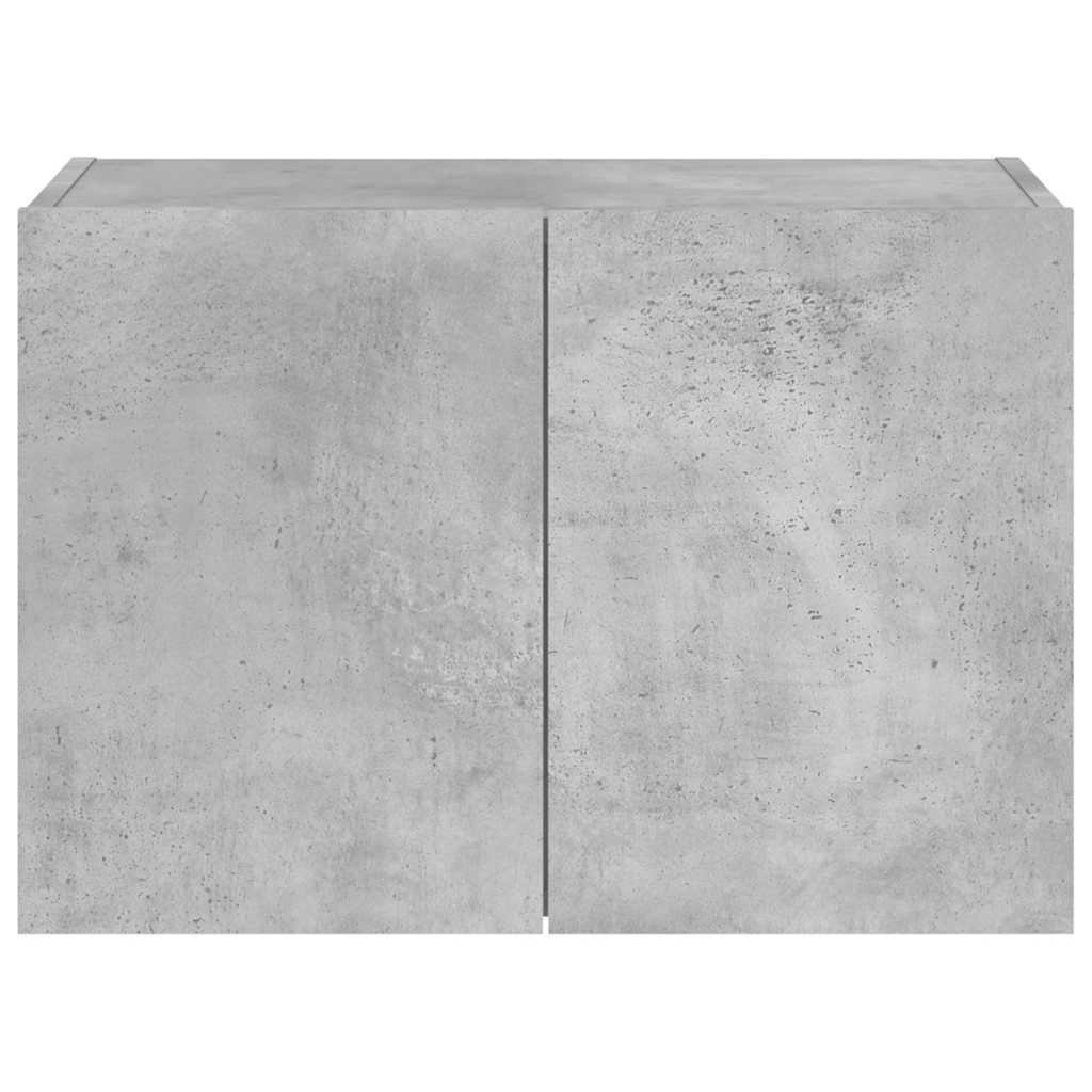 vidaXL Ścienna szafka TV z LED, szarość betonu, 60x35x41 cm
