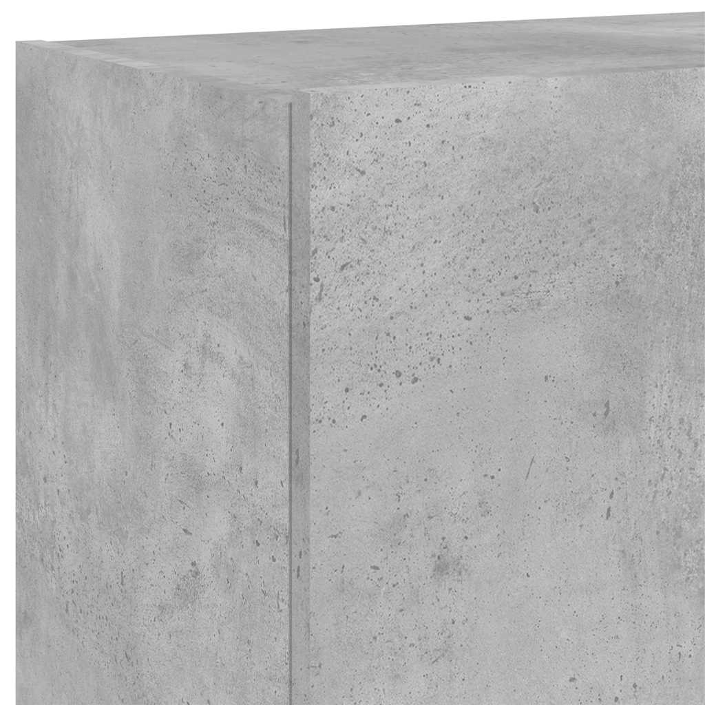 vidaXL Ścienne szafki TV z LED, 2 szt., szarość betonu, 60x35x41 cm