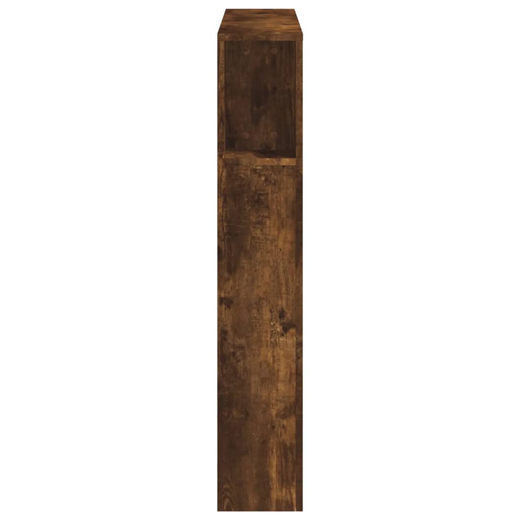 vidaXL Wezgłowie łóżka z LED, przydymiony dąb, 100x18,5x103,5 cm