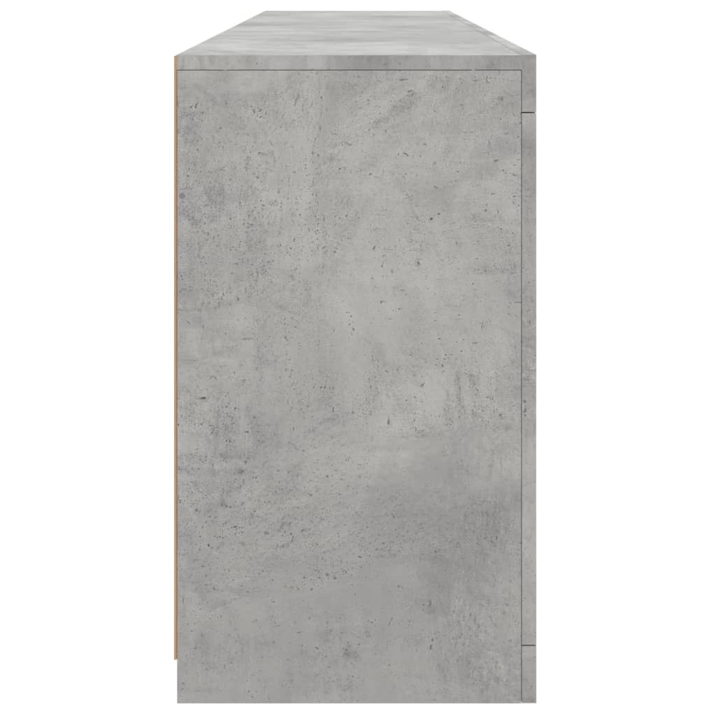 vidaXL Szafka z oświetleniem LED, szarość betonu, 162x37x67 cm
