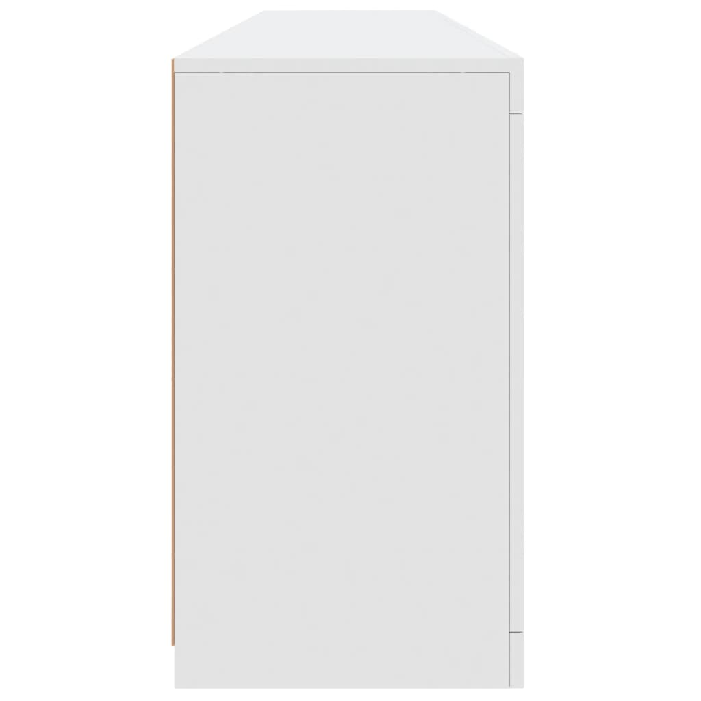 vidaXL Szafka z oświetleniem LED, biała, 181,5x37x67 cm