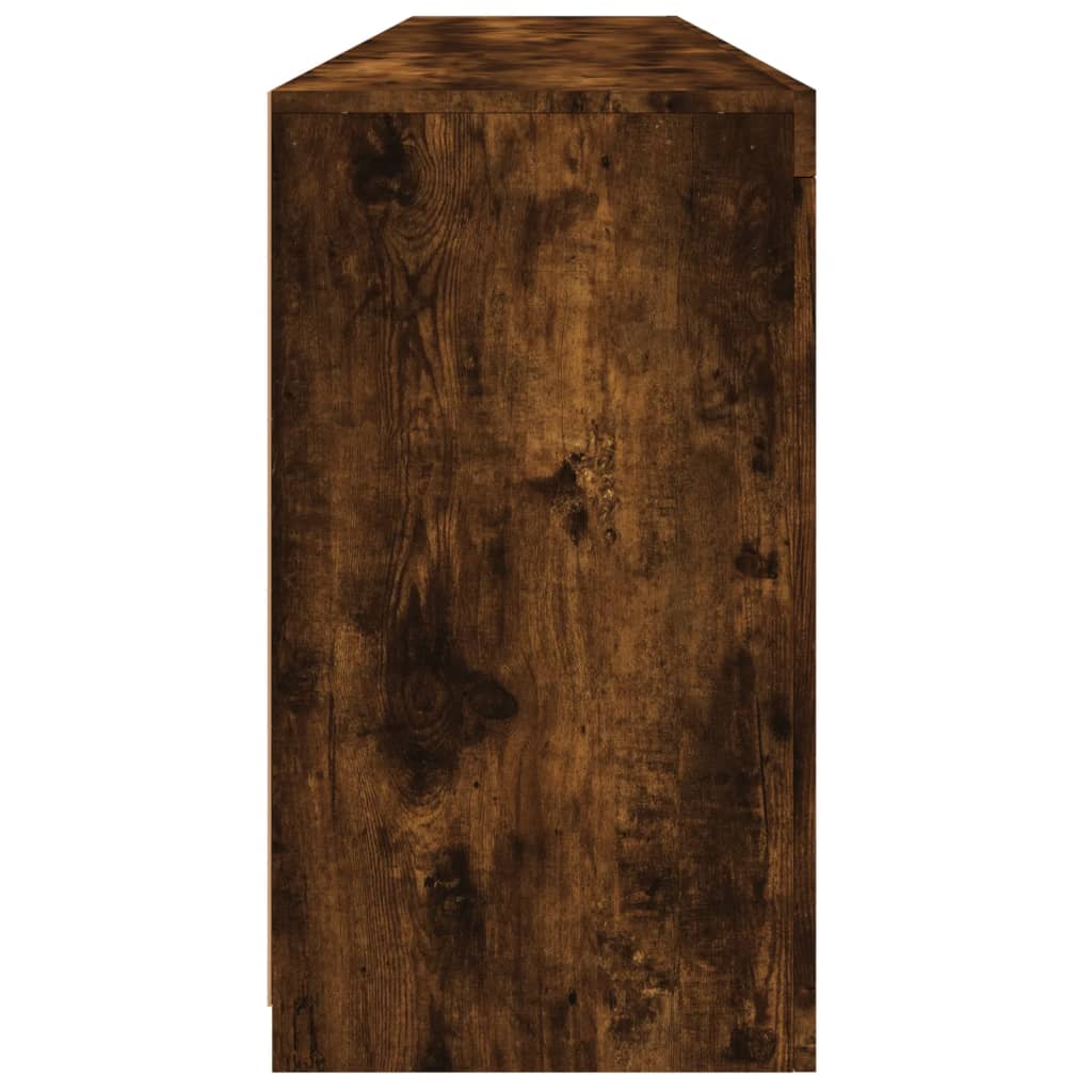 vidaXL Szafka z oświetleniem LED, przydymiony dąb, 181,5x37x67 cm