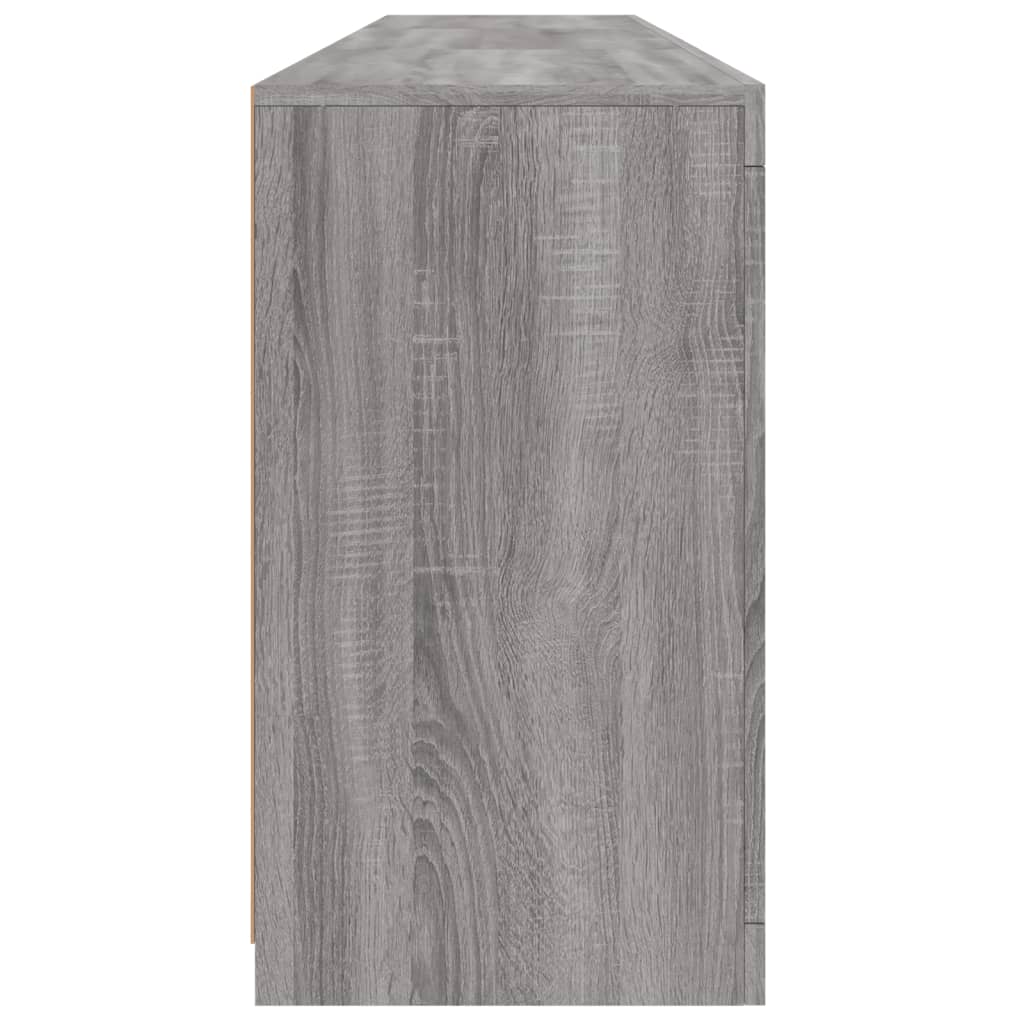 vidaXL Szafka z oświetleniem LED, szary dąb sonoma, 181,5x37x67 cm