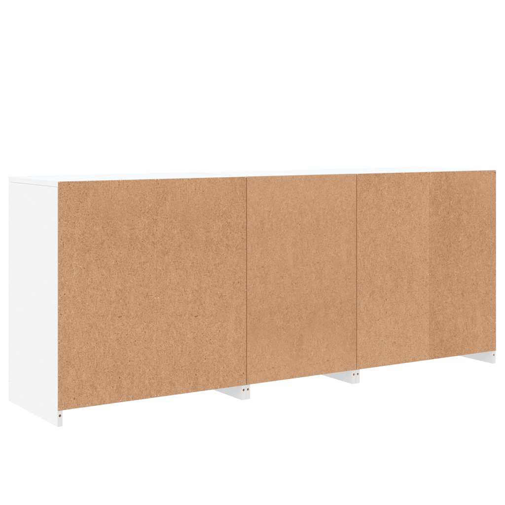 vidaXL Szafka z oświetleniem LED, biała, 181,5x37x67 cm