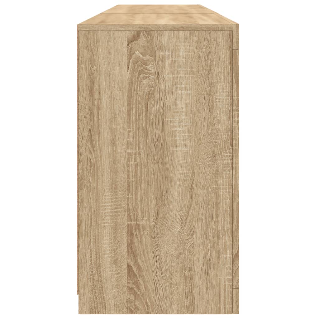 vidaXL Szafka z oświetleniem LED, dąb sonoma, 181,5x37x67 cm