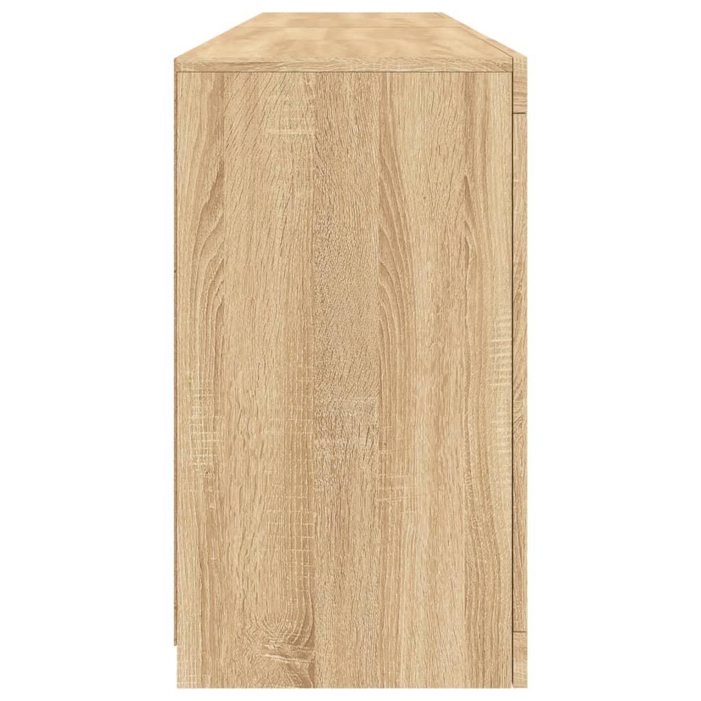 vidaXL Szafka z oświetleniem LED, dąb sonoma, 164x37x67 cm