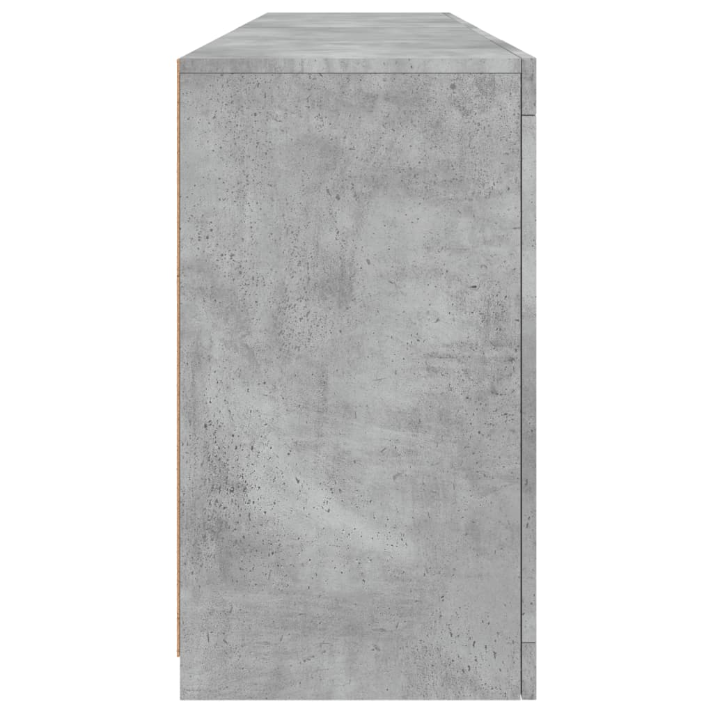 vidaXL Szafka z oświetleniem LED, szarość betonu, 164x37x67 cm
