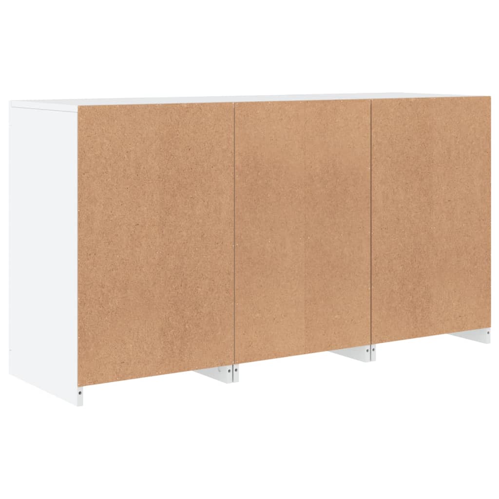 vidaXL Szafka z oświetleniem LED, biała, 123x37x67 cm