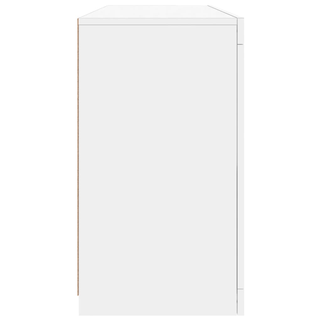 vidaXL Szafka z oświetleniem LED, biała, 142,5x37x67 cm