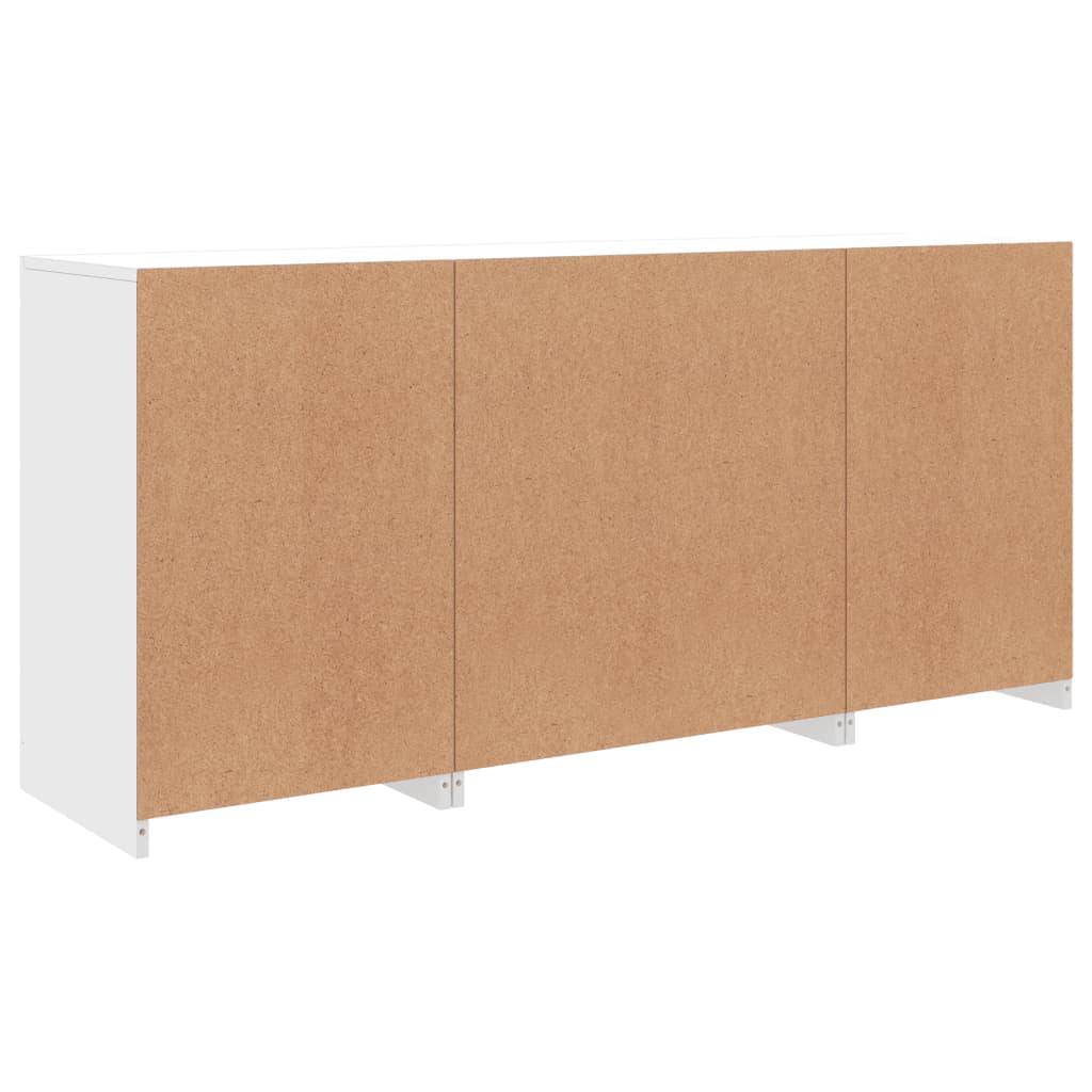 vidaXL Szafka z oświetleniem LED, biała, 142,5x37x67 cm