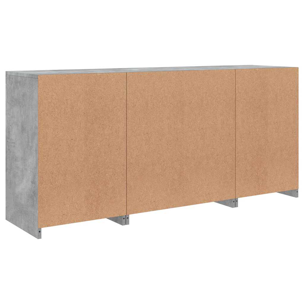 vidaXL Szafka z oświetleniem LED, szarość betonu, 142,5x37x67 cm