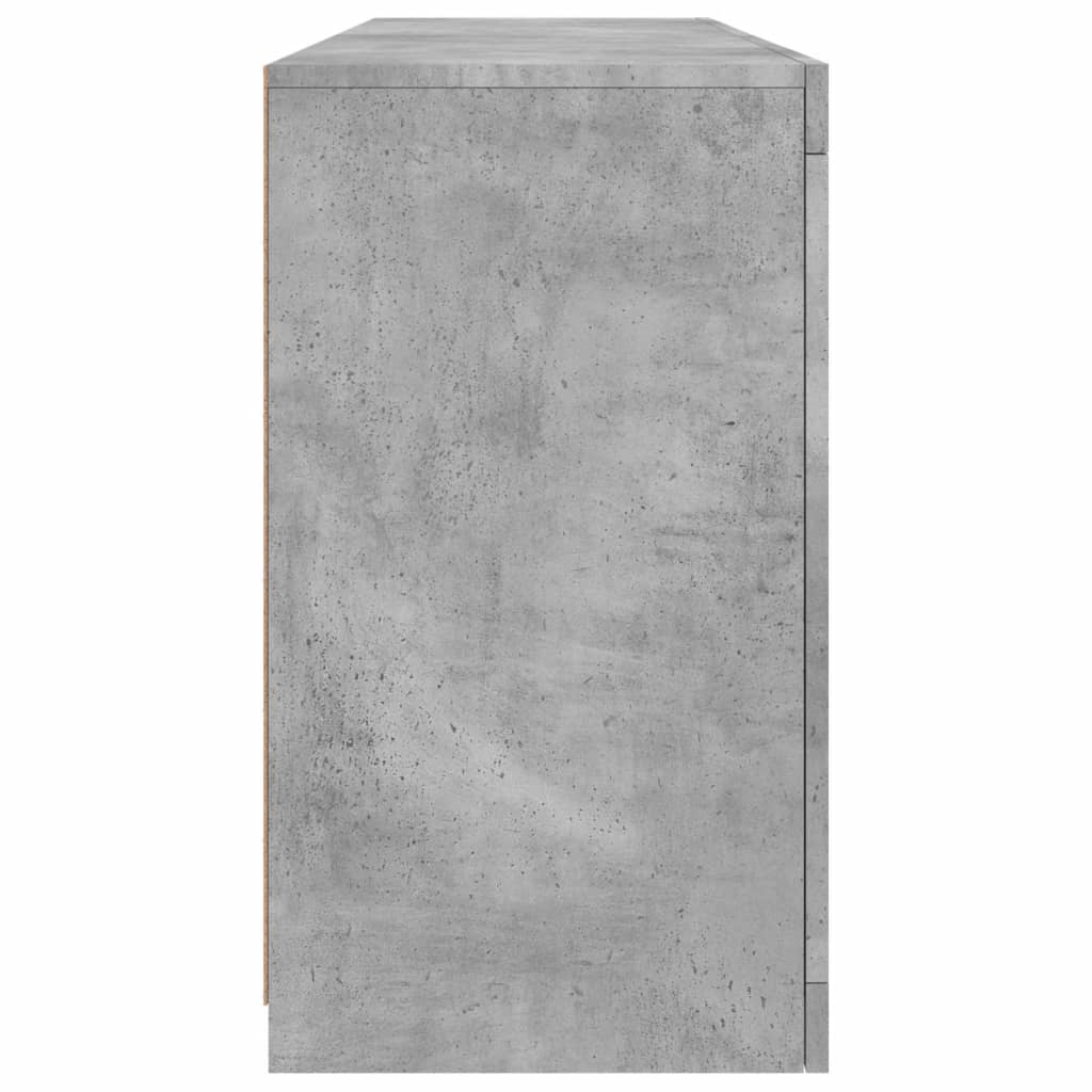 vidaXL Szafka z oświetleniem LED, szarość betonu, 163x37x67 cm