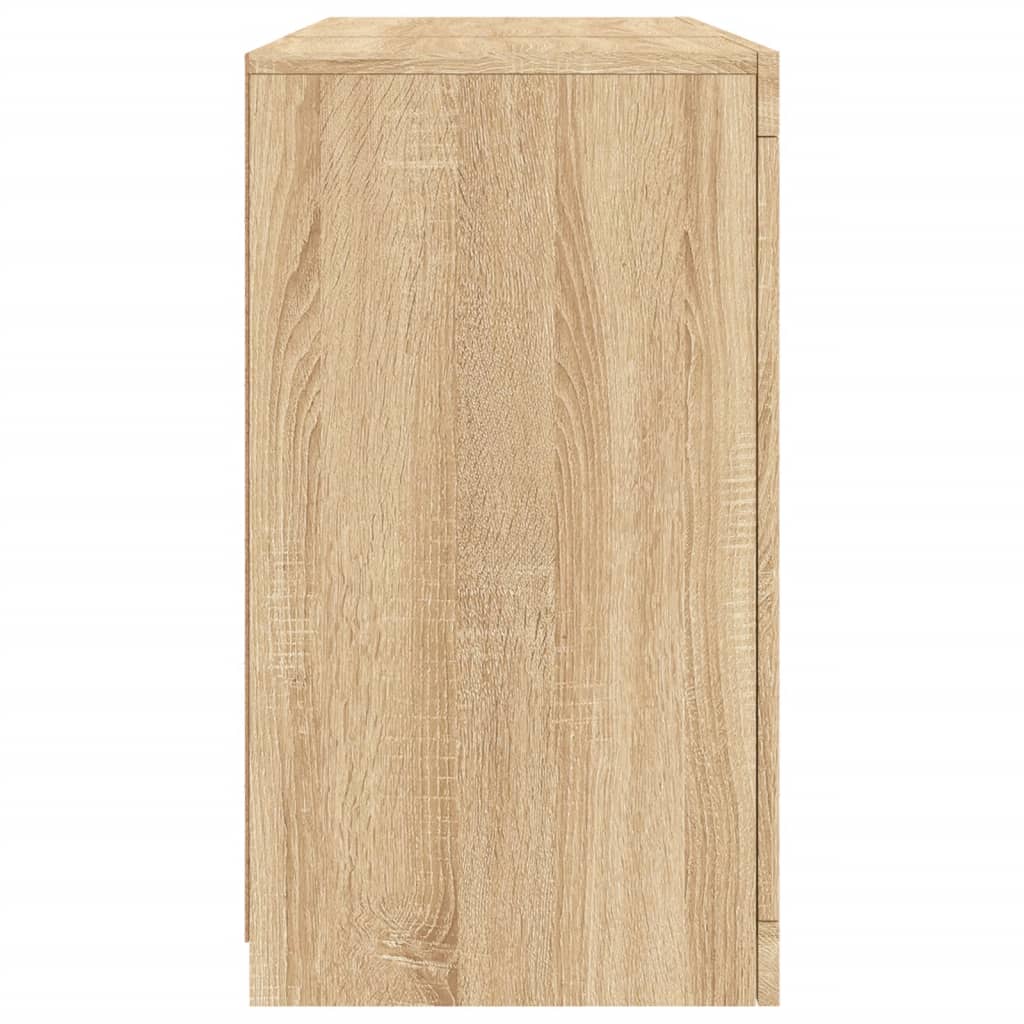 vidaXL Szafka z oświetleniem LED, dąb sonoma, 123x37x67 cm