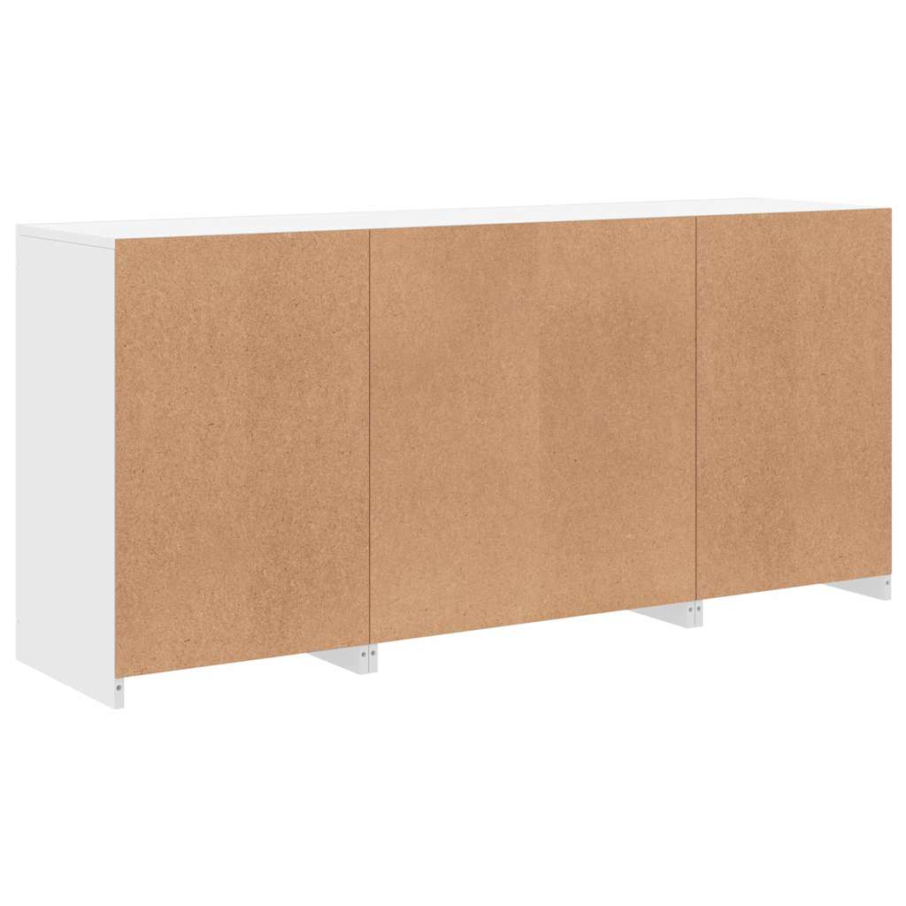 vidaXL Szafka z oświetleniem LED, biała, 142,5x37x67 cm