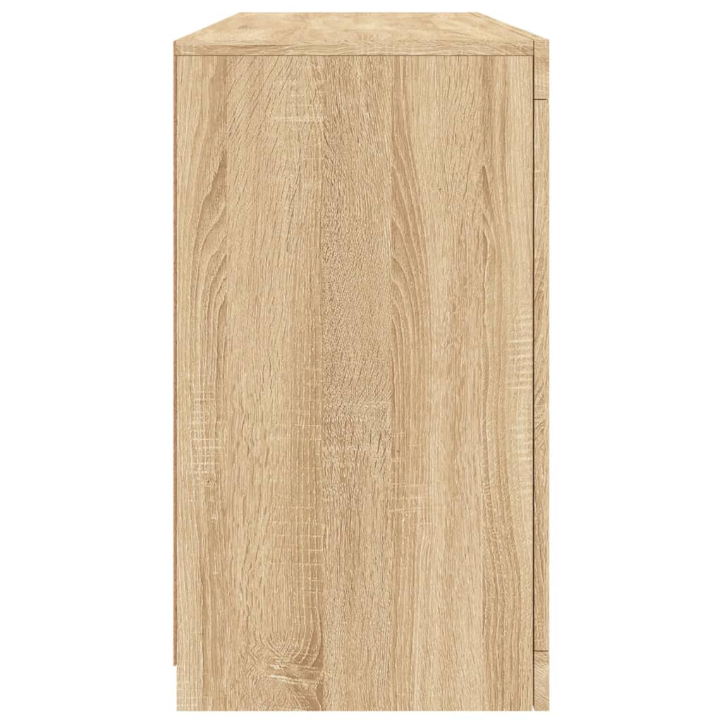 vidaXL Szafka z oświetleniem LED, dąb sonoma, 142,5x37x67 cm