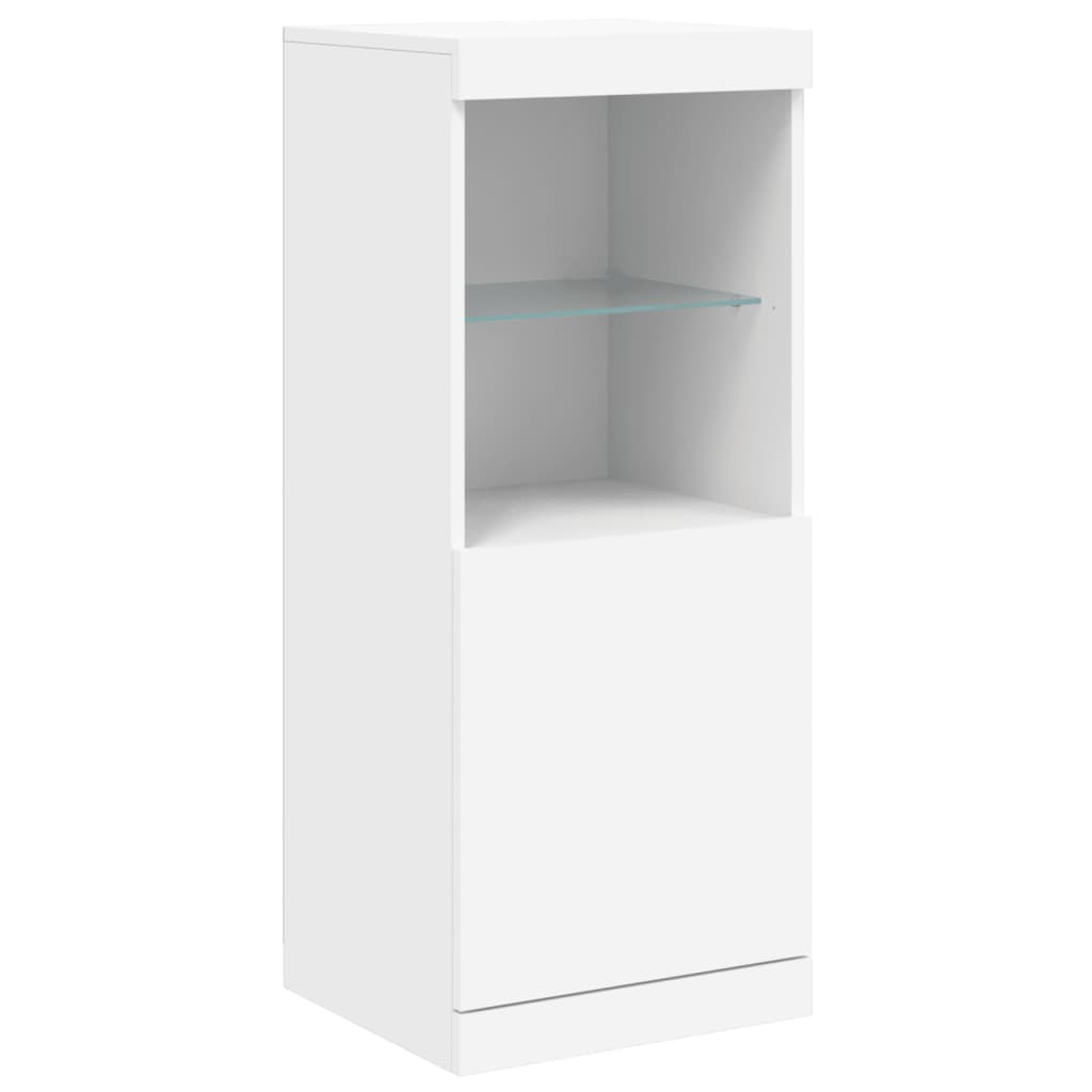 vidaXL Szafki z oświetleniem LED, 3 szt., białe