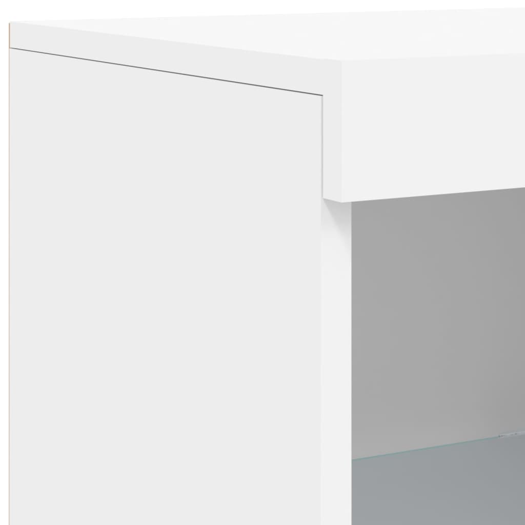 vidaXL Szafki z oświetleniem LED, 3 szt., białe