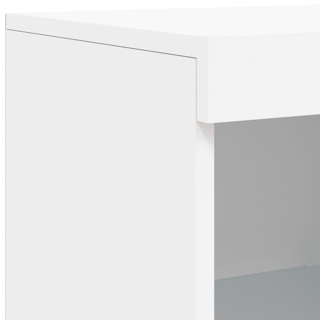 vidaXL Szafki z oświetleniem LED, 3 szt., białe