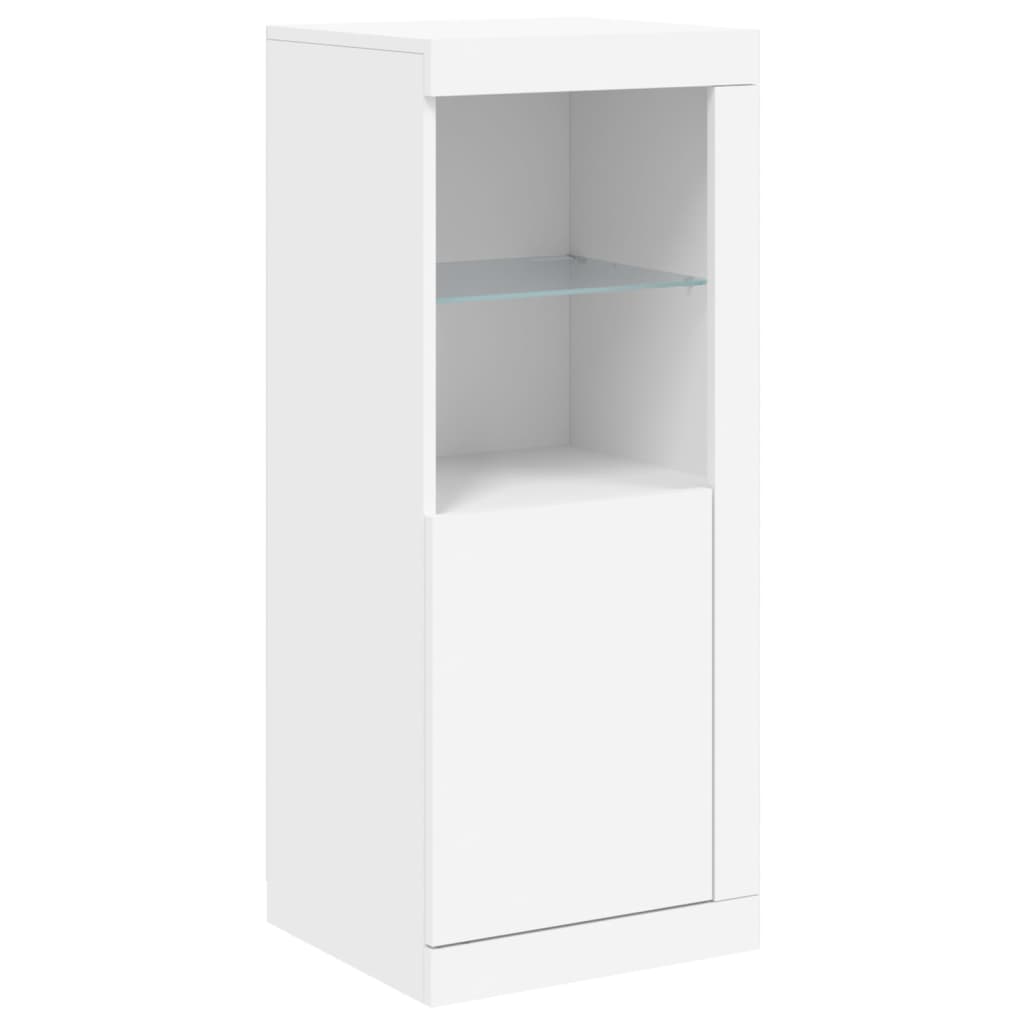 vidaXL Szafki z oświetleniem LED, 3 szt., białe
