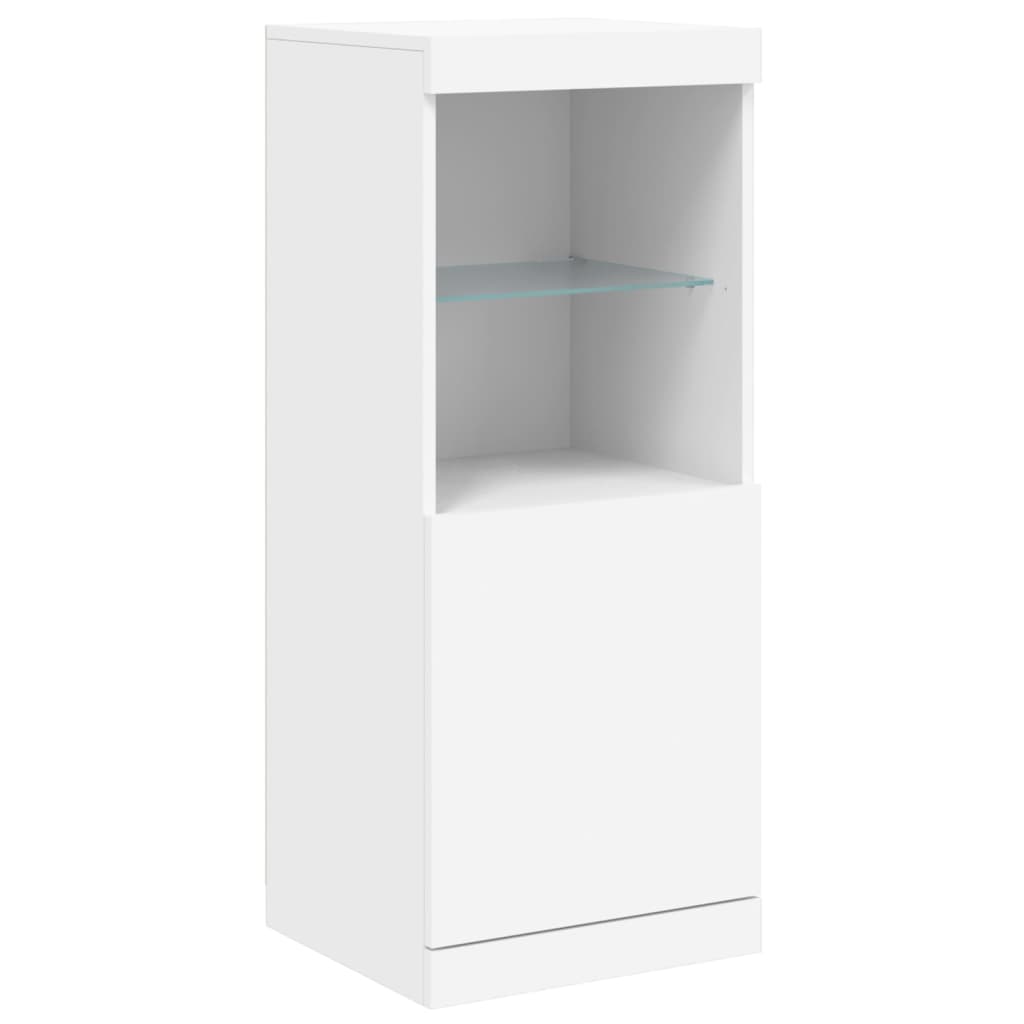 vidaXL Szafka z oświetleniem LED, biała, 162x37x100 cm