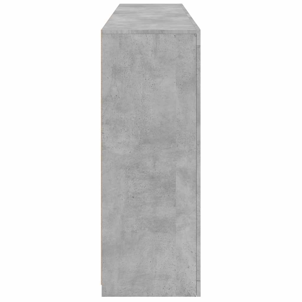 vidaXL Szafka z oświetleniem LED, szarość betonu, 162x37x100 cm
