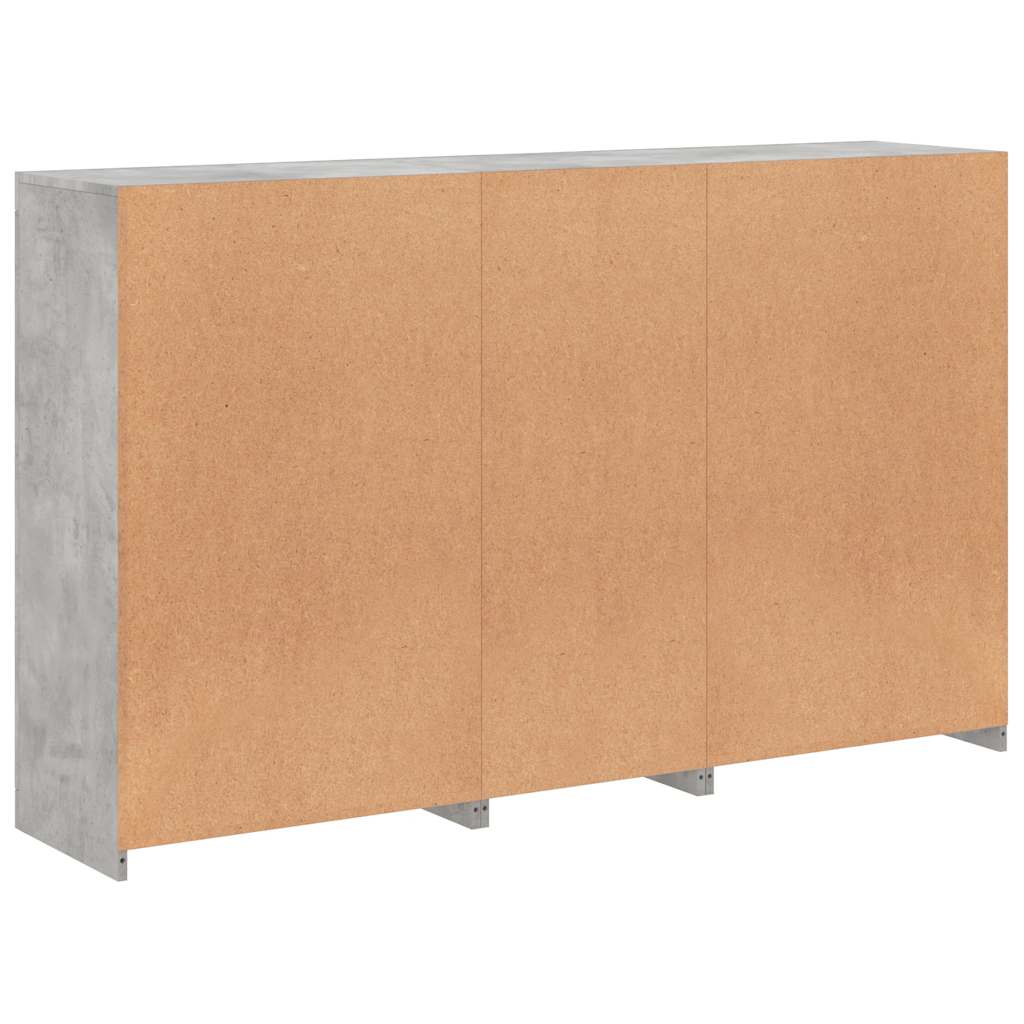 vidaXL Szafka z oświetleniem LED, szarość betonu, 162x37x100 cm