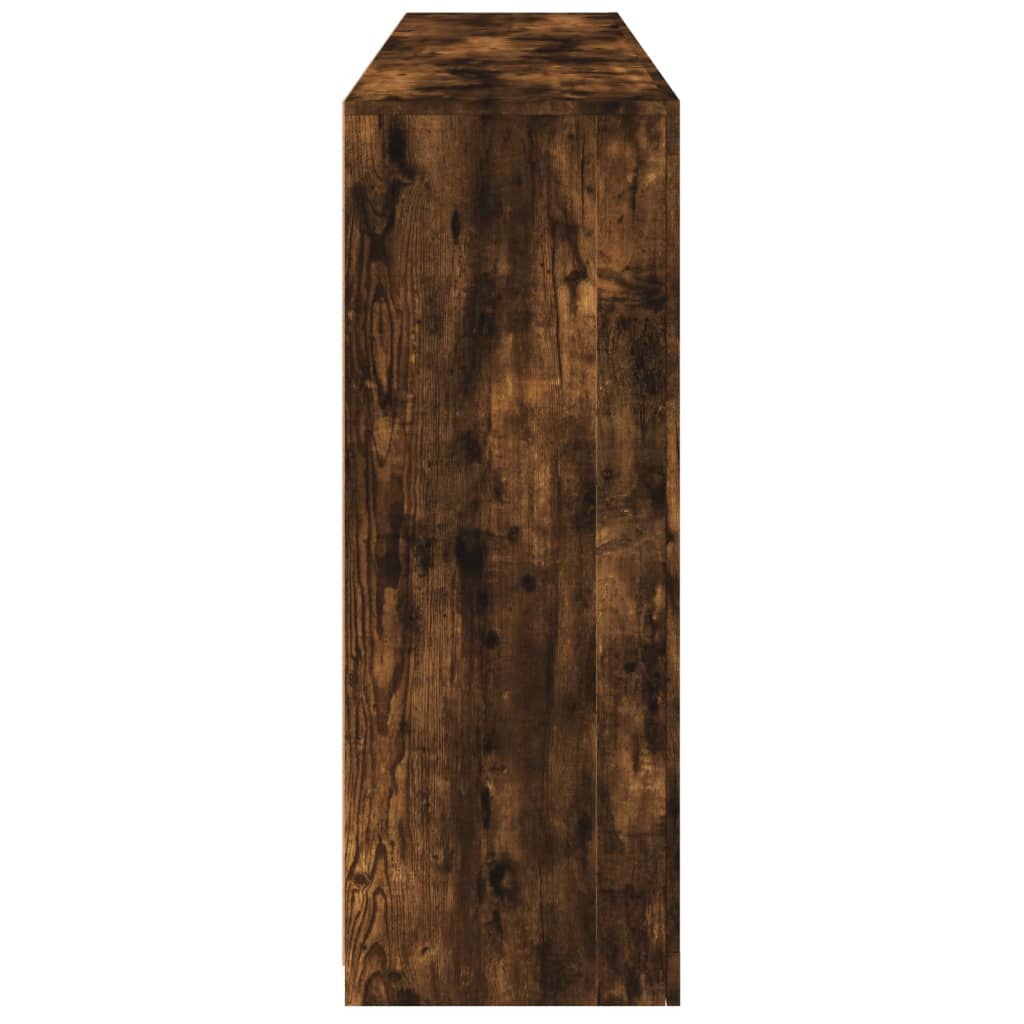 vidaXL Szafka z oświetleniem LED, przydymiony dąb, 162x37x100 cm