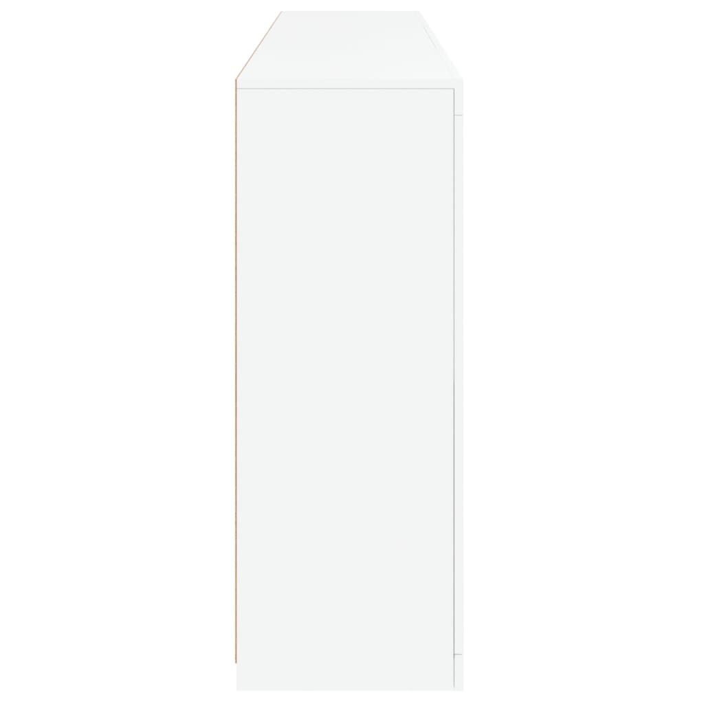 vidaXL Szafka z oświetleniem LED, biała, 181,5x37x100 cm