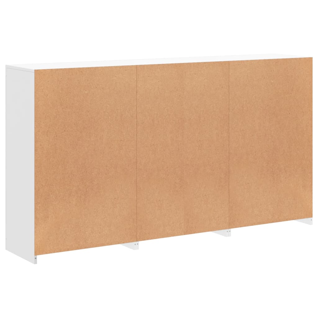 vidaXL Szafka z oświetleniem LED, biała, 181,5x37x100 cm