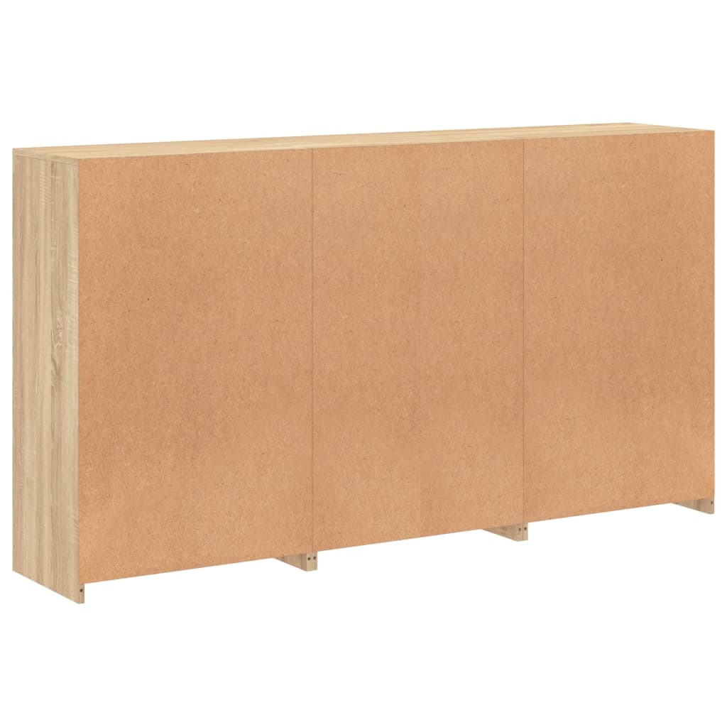 vidaXL Szafka z oświetleniem LED, dąb sonoma, 181,5x37x100 cm