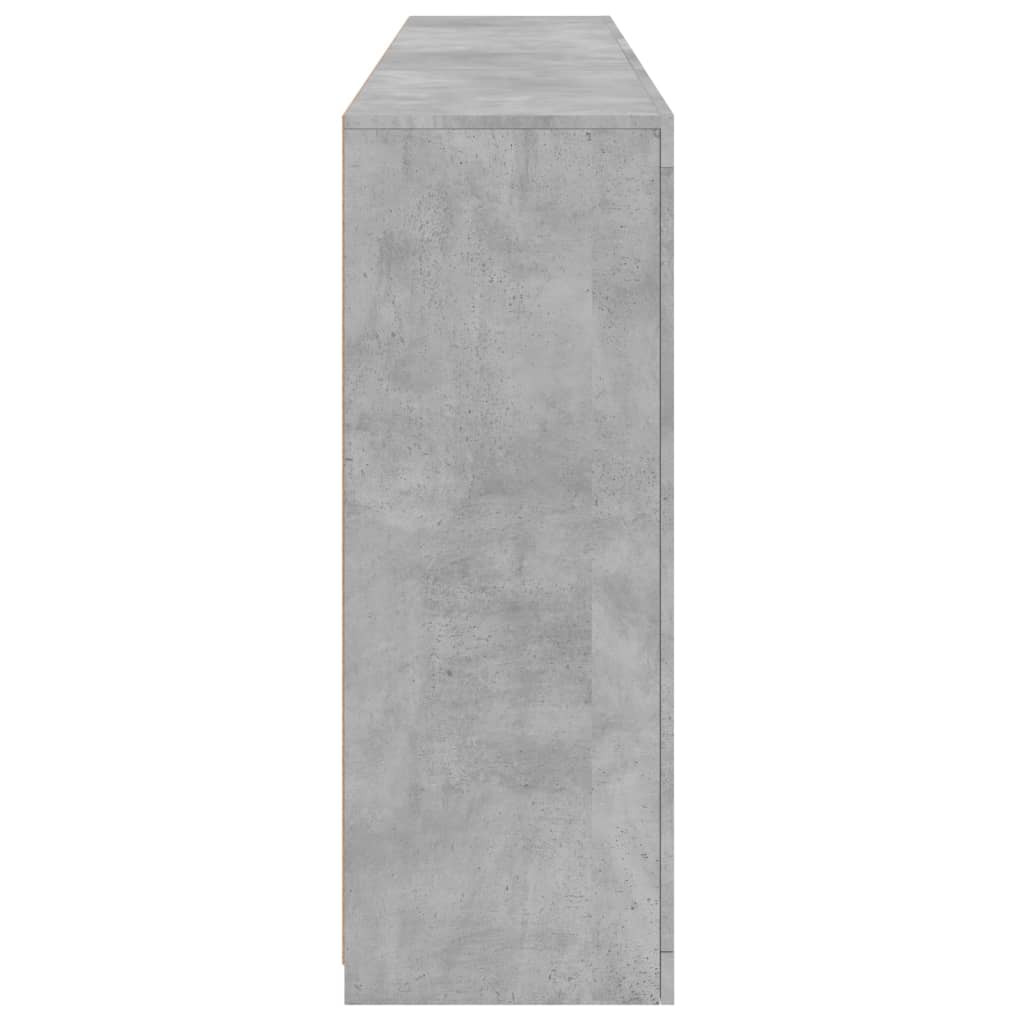 vidaXL Szafka z oświetleniem LED, szarość betonu, 181,5x37x100 cm