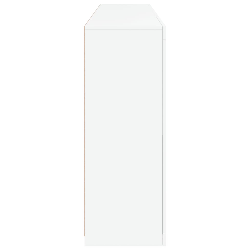 vidaXL Szafka z oświetleniem LED, biała, 181,5x37x100 cm