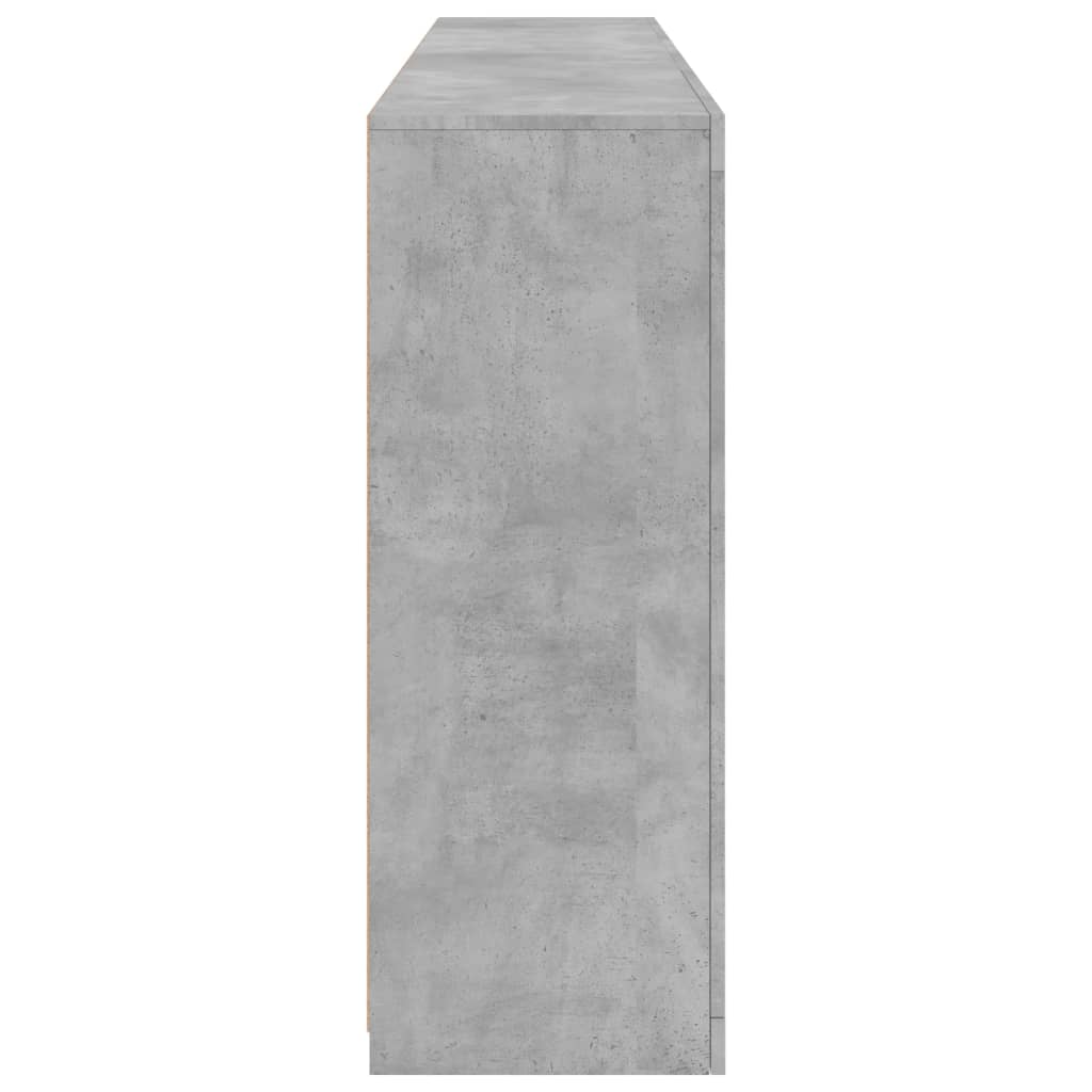 vidaXL Szafka z oświetleniem LED, szarość betonu, 181,5x37x100 cm