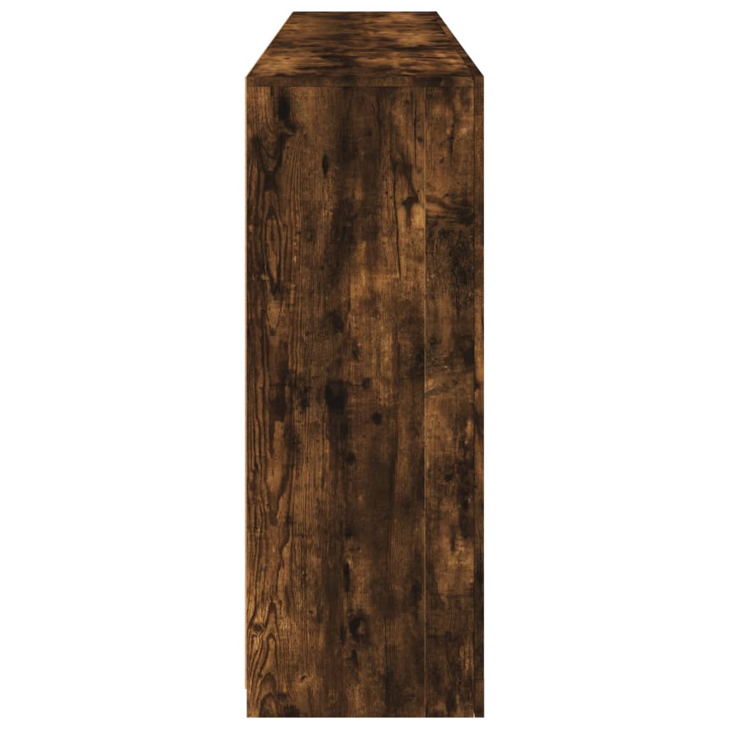 vidaXL Szafka z oświetleniem LED, przydymiony dąb, 181,5x37x100 cm