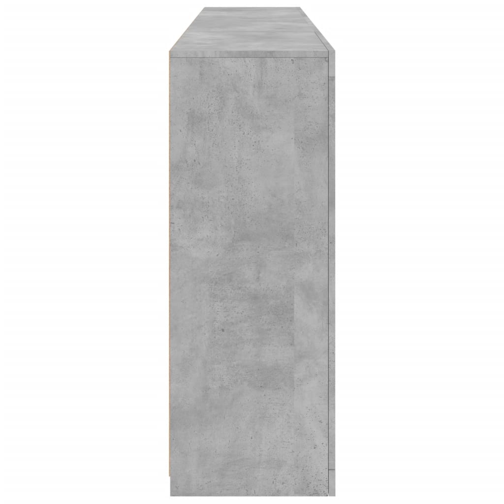 vidaXL Szafka z oświetleniem LED, szarość betonu, 202x37x100 cm