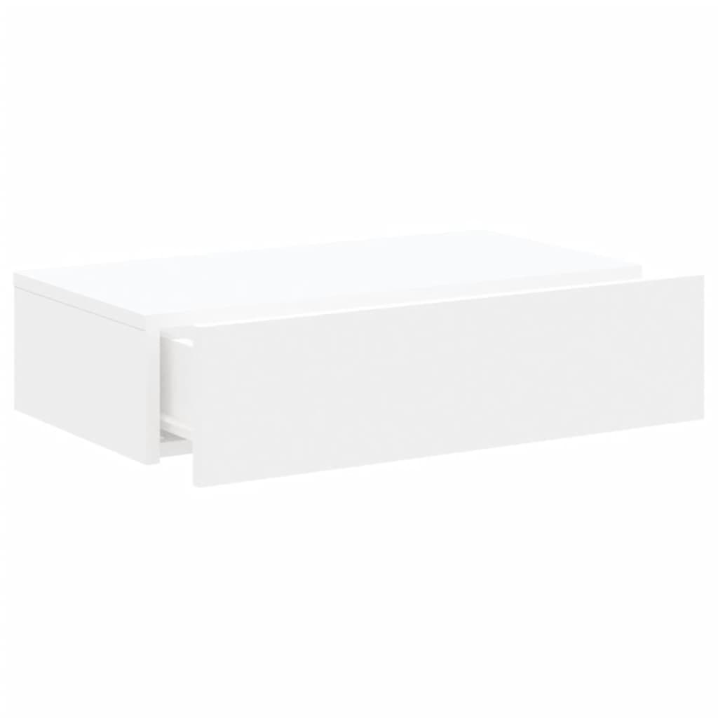 vidaXL Szafka telewizyjna z LED, biała, 60x35x15,5 cm