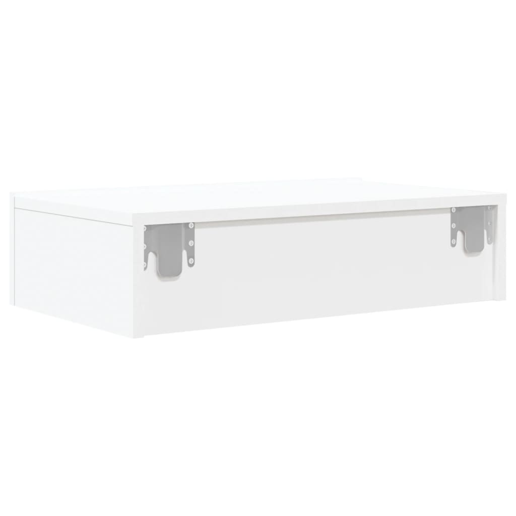 vidaXL Szafka telewizyjna z LED, biała, 60x35x15,5 cm