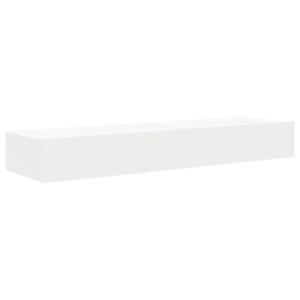 vidaXL Szafki telewizyjne z LED, 2 szt., białe, 60x35x15,5 cm