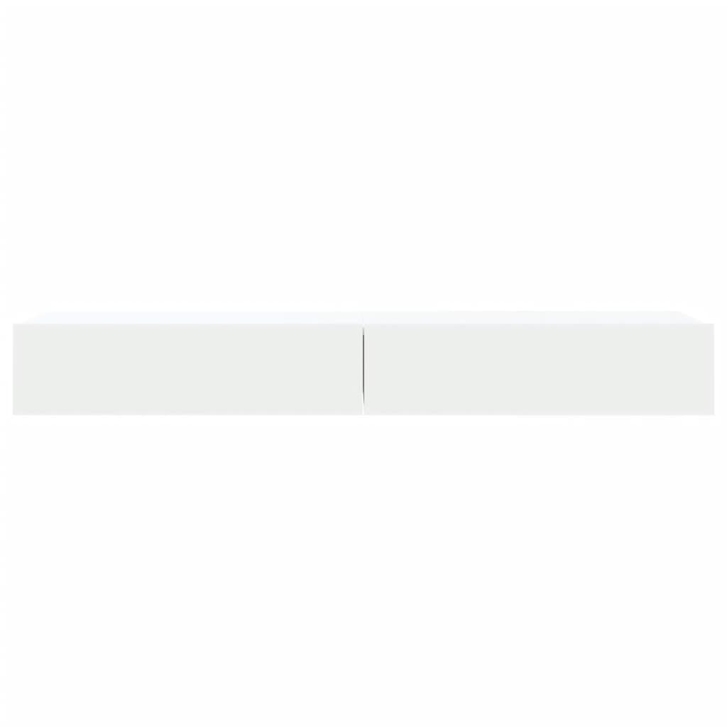 vidaXL Szafki telewizyjne z LED, 2 szt., białe, 60x35x15,5 cm