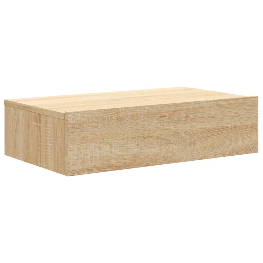 vidaXL Szafka telewizyjna z LED, dąb sonoma, 60x35x15,5 cm