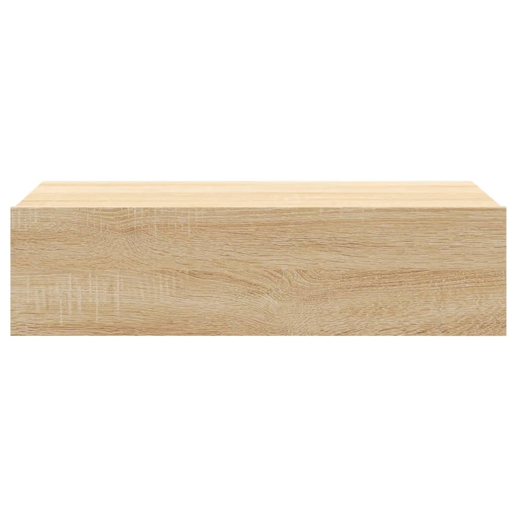 vidaXL Szafka telewizyjna z LED, dąb sonoma, 60x35x15,5 cm